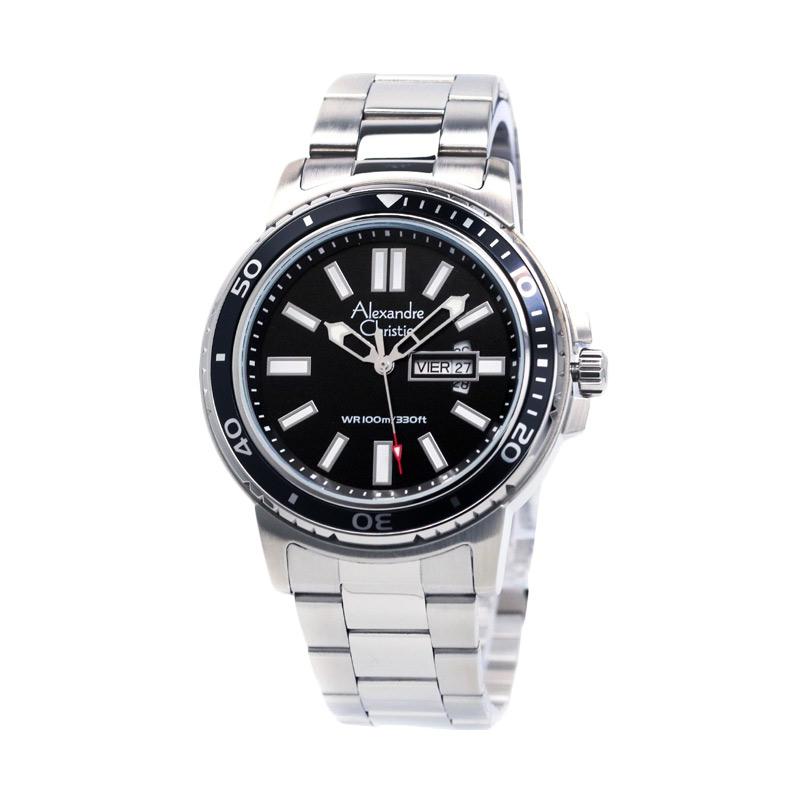 Alexandre Christie – Alexandre Christie 6433 Jam Tangan Pria – Hitam