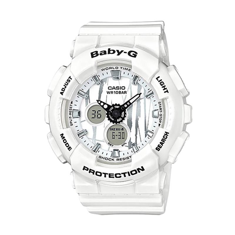 CASIO – CASIO Baby-G BGA-120SP-7A Scratch Pattern Sports Jam Tangan Wanita – White