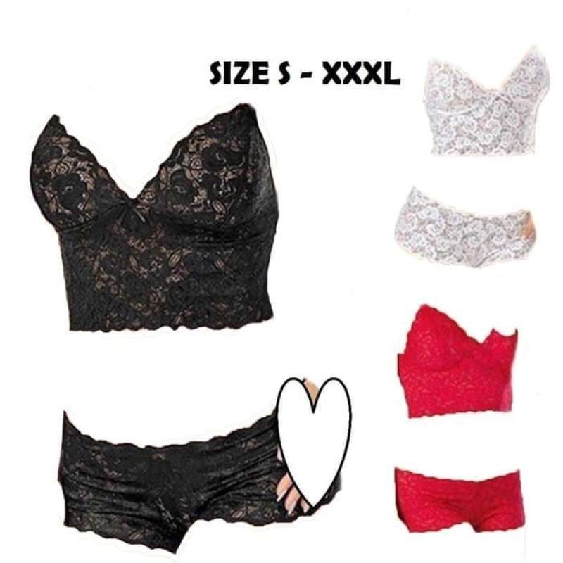 Jual Sexy Bra And Panties Set Lingerie Model Terbaru Kekinian Harga Diskon Februari