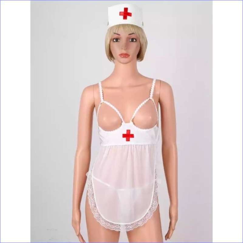 Jual Aa Costume Dokter Nurse Suster Perawat X Back Lingerie Kostum