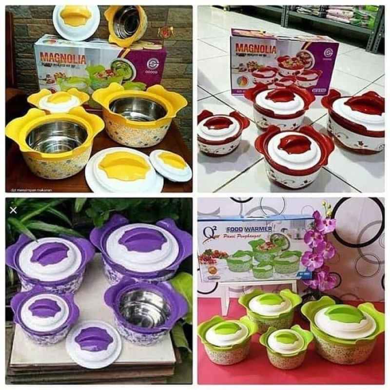 Jual Panci Penghangat Makanan Magnolia Food Warmer Hot Pot Set Pcs Di Seller Cobanbaith