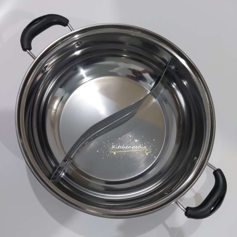 Promo Panci Shabu 2 Sekat Stainless Tebal Steamboat Hot Pot Hotpot Diskon 62 Di Seller Smc