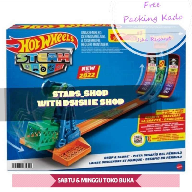 Promo Hot Wheels Steam Drop Score Trackset Original Track Hotwheels Quasionstur Diskon