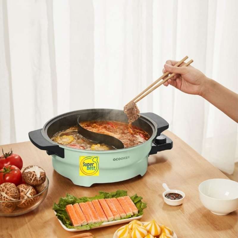 Jual Ocooker Hotpot CRHG W L Grid Electric Hot Pot HIJAU TOSCA ORIGINAL
