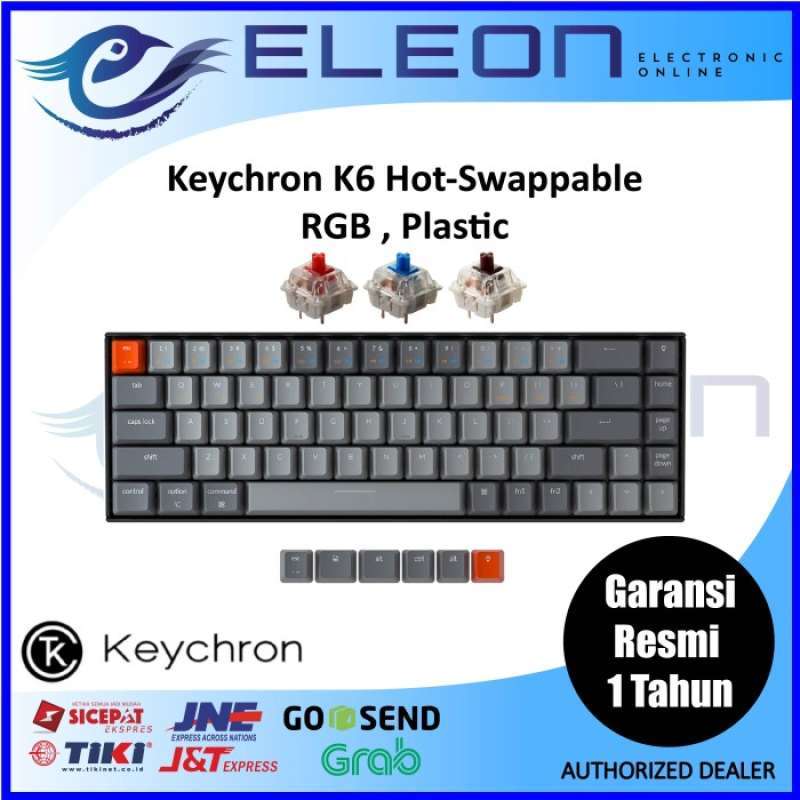 Promo Best Promo Keychron K Hot Swappable Rgb Backlight Plastic Frame Garansi Resmi Diskon