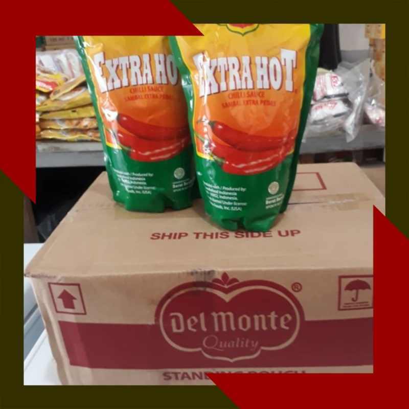 Promo Delmonte Extra Hot Pouch Kg Dus Saus Sambal Delmonte Extra Pedas Original Diskon Di