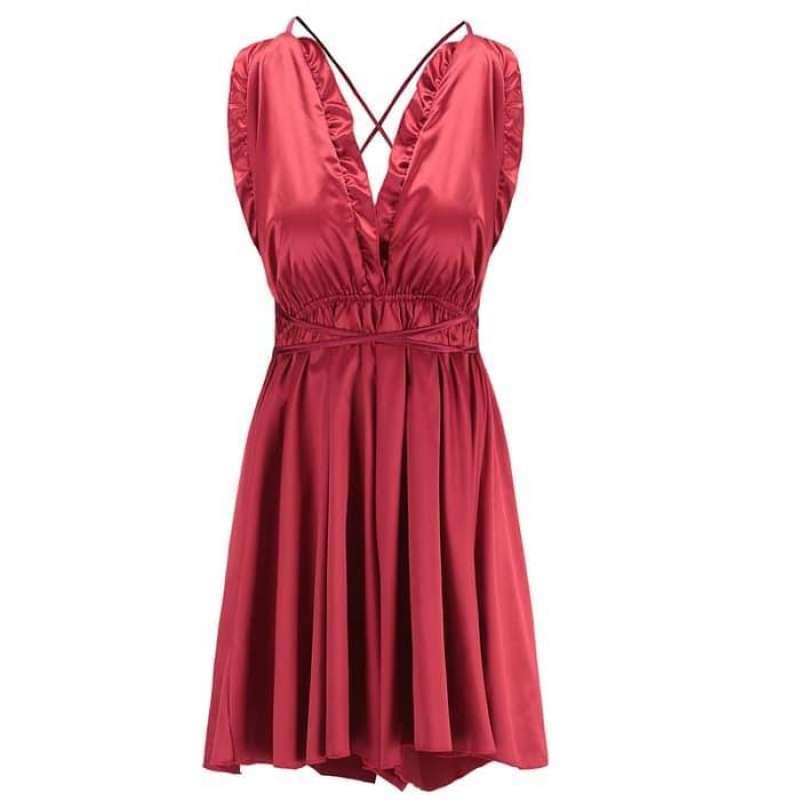 Jual Sexy Lingerie Dan G String Sleepwear Womens Silk Robe Dress A150