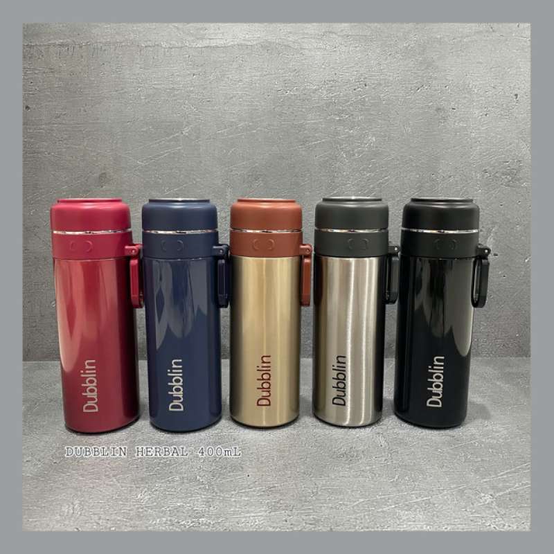 Jual TERJAMIN TEMPAT AIR MINUM HOT AND COLD TERMOS PANAS DINGIN DUBBLIN HERBAL ML Di Seller