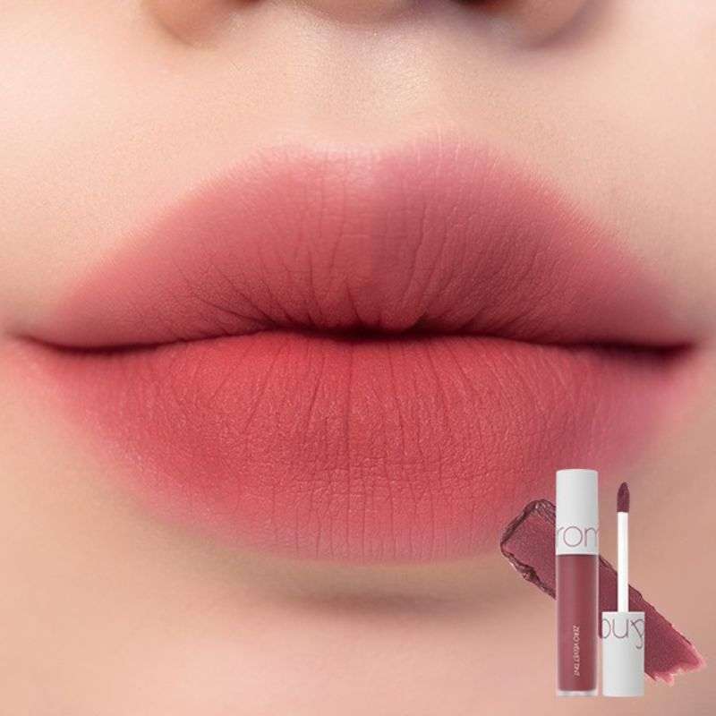 Jual ROMAND Zero Velvet Tint 17 Colors Baked Velvet Shell Beach Nude Editions 04 Burnt