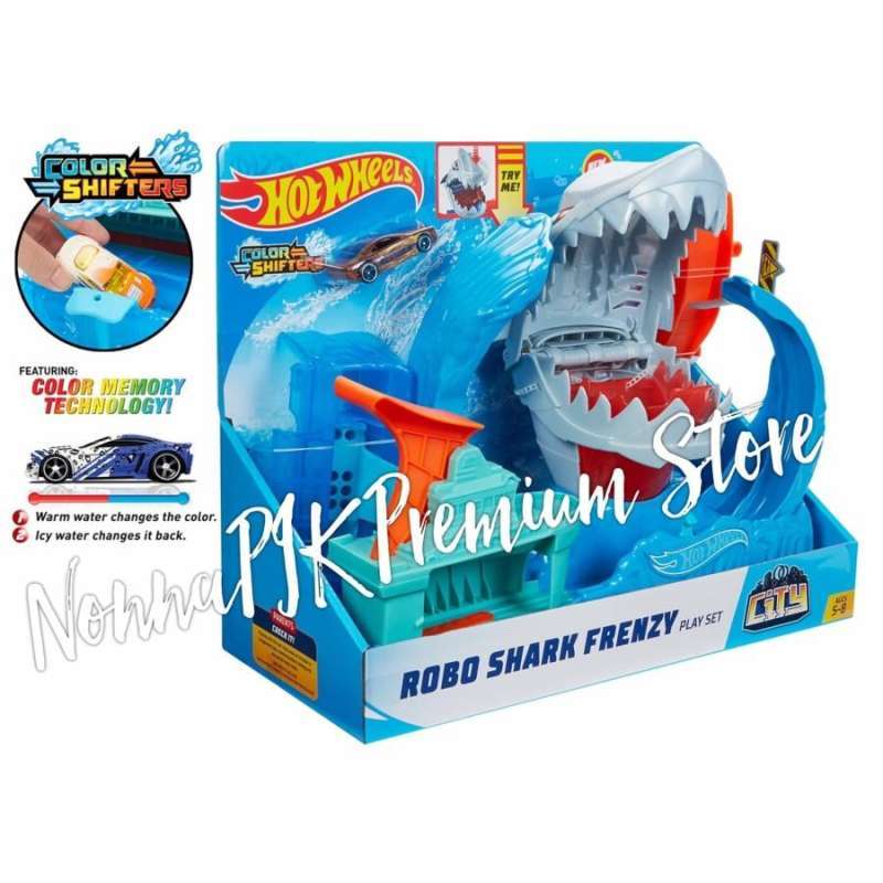 Jual Hot Wheels City Color Shifter Shark Jump Play Set Di Seller Nonnapik Toys Pejagalan