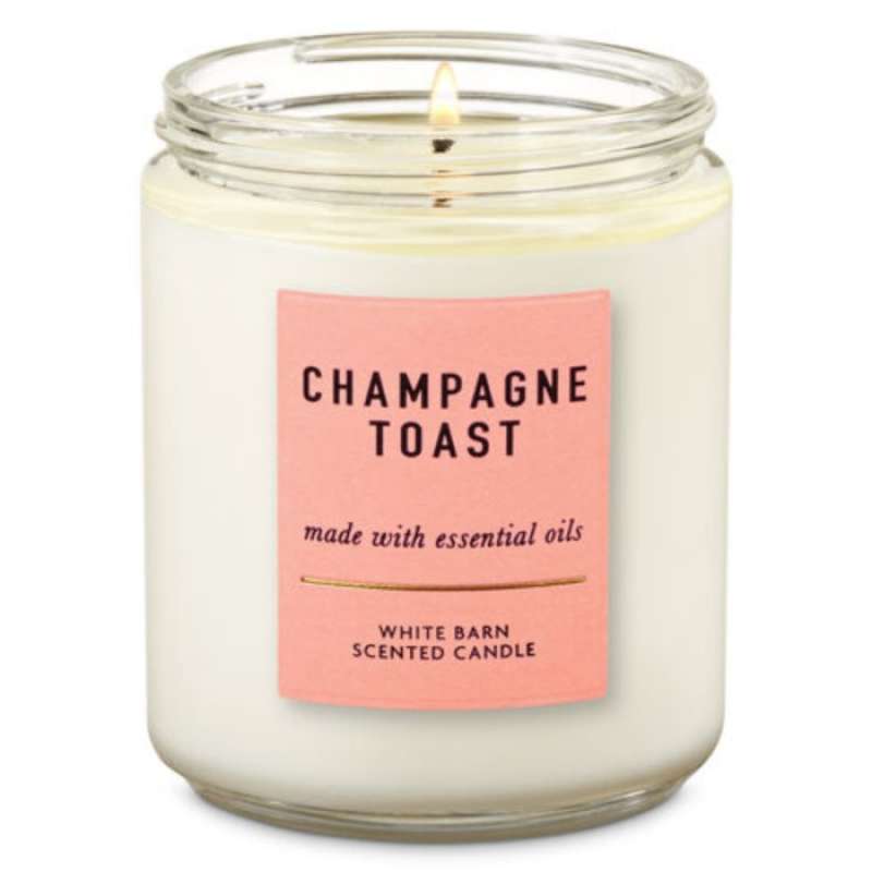 Promo Bath Body Works Bbw Single Wick Candle Champagne Toast