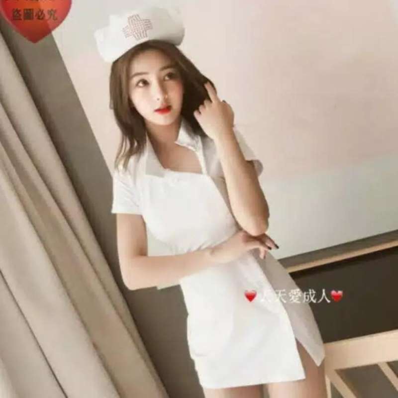 Jual Sexy Nurse Costume Lingerie Cosplay Kostum Perawat Suster Seksi