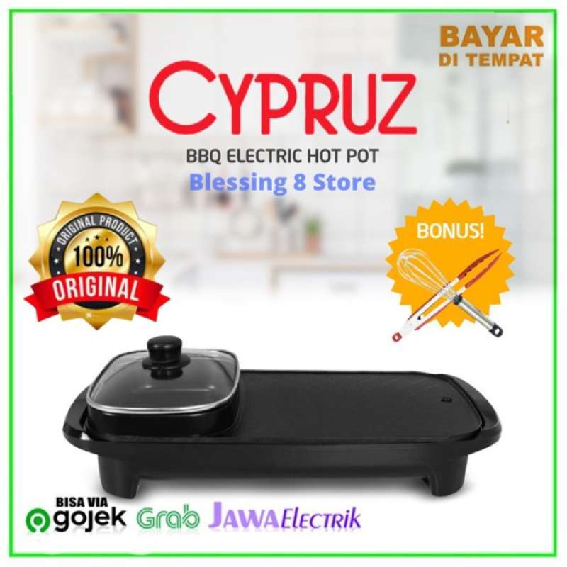 Promo Recommended Cypruz Bbq Electric Hot Pot Shabu Suki Grill Hotpot Elektrik In Diskon