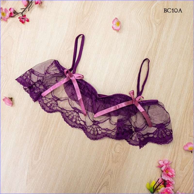 Promo Dalaman Wanita Bra Cd G String Sexy Bikini Ungu Bc A Diskon