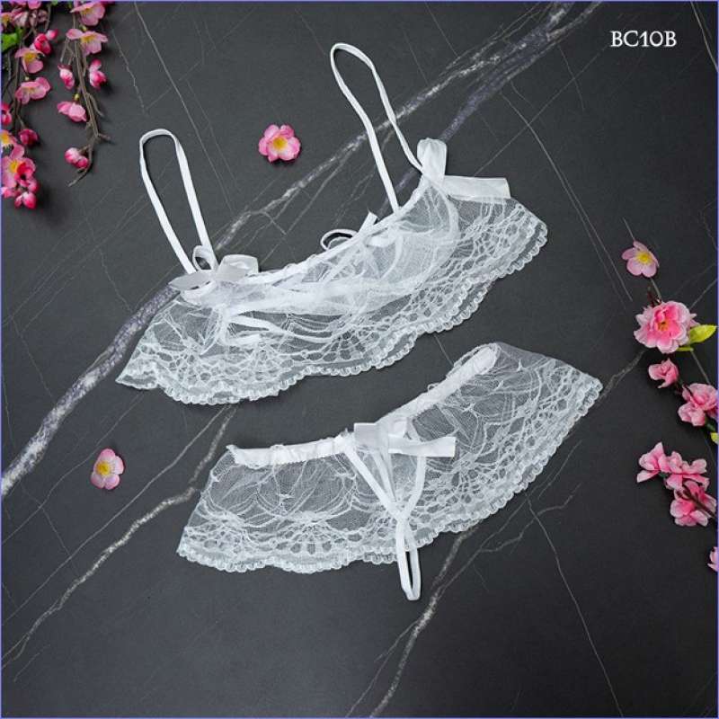 Jual Dalaman Wanita Bra Cd G String Sexy Bikini Putih Bc B Di Seller