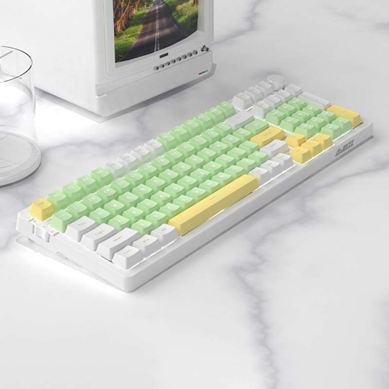 Promo Mechanical Keyboard Mah Rgb Full Color Backlight Hot