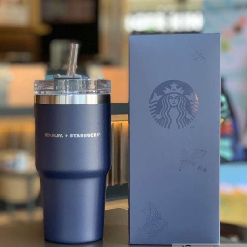 Promo Starbucks Stanley X Official Venti Tumbler With Straw Hot Cold Gtos Merah Muda Diskon