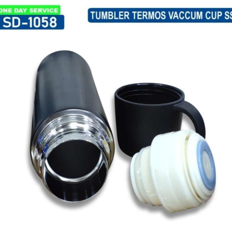 Promo Tumbler Stainless Steel Vacuum Cup Sus 304 500 Ml Hot Cool 12jam Gtos Putih