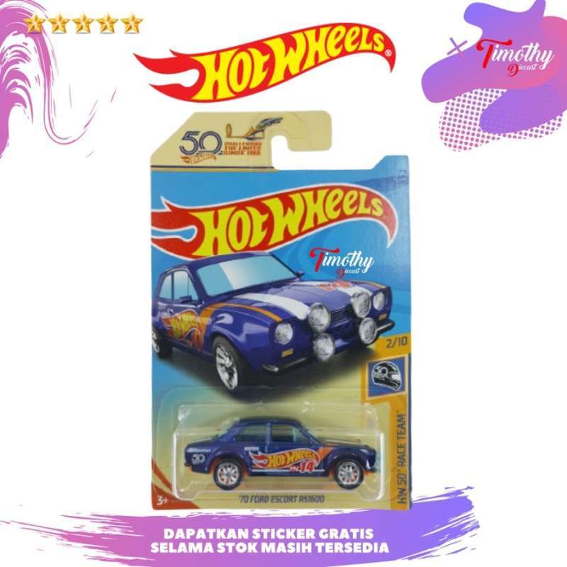 Jual Hot Wheels Super Ths 70 Ford Escort Rs1500 Hw 50th Race Team Anniv Di Seller Timothy