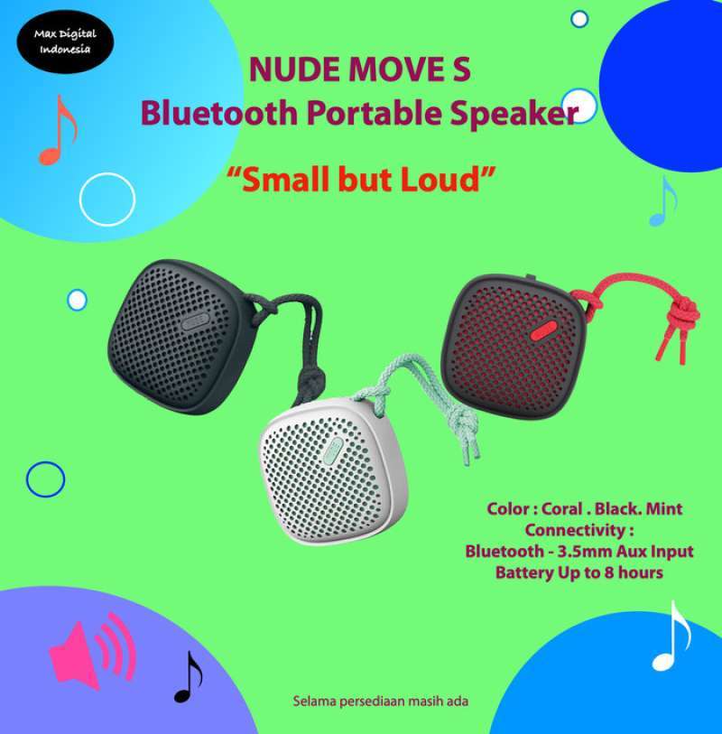 Promo Termurah Nude Move S Bluetooth Portable Speaker Mint New Diskon Di Seller Thuestore