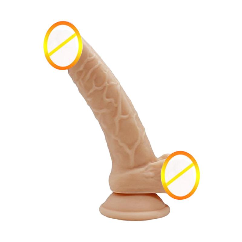 Jual Vibrator Sex Toys Wanita Pria Dildo Penis Berotot Alat Bantu Sex