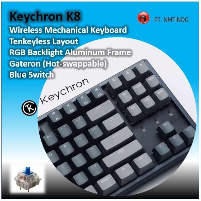Jual Keychron K Blue Switch Hot Swappable Rgb Backlight Aluminum Frame Di Seller Cullen Darrel