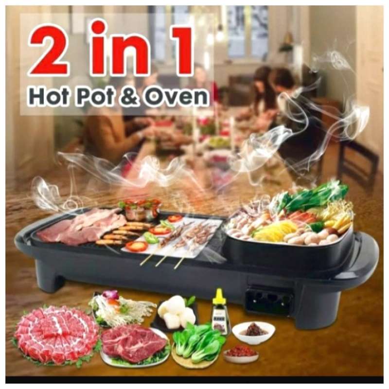 Jual Jual Panggangan Bbq In Grill Elektrik Hot Pot Hitam Di Seller Cerenti Subur Wijaya