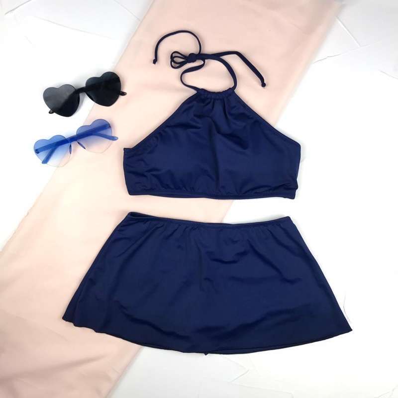 Jual Azure Solid Colors Bikini Set Bikini Pantai Baju Renang Di Seller Dewasutratex 3