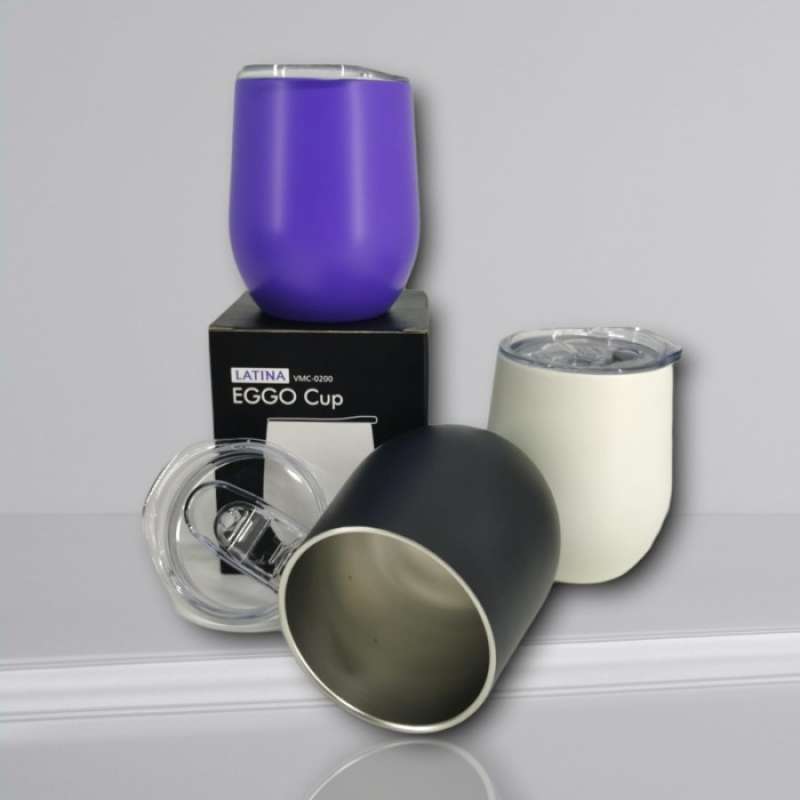 Promo Latina Eggo Coffee Cup Ml Stainless Double Wall Thermal Gelas Kopi Diskon Di Seller