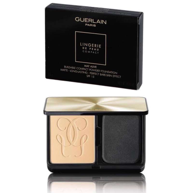 Promo Guerlain Lingerie De Peau Compact Powder Foundation Shade C Light Cool Bedak Padat