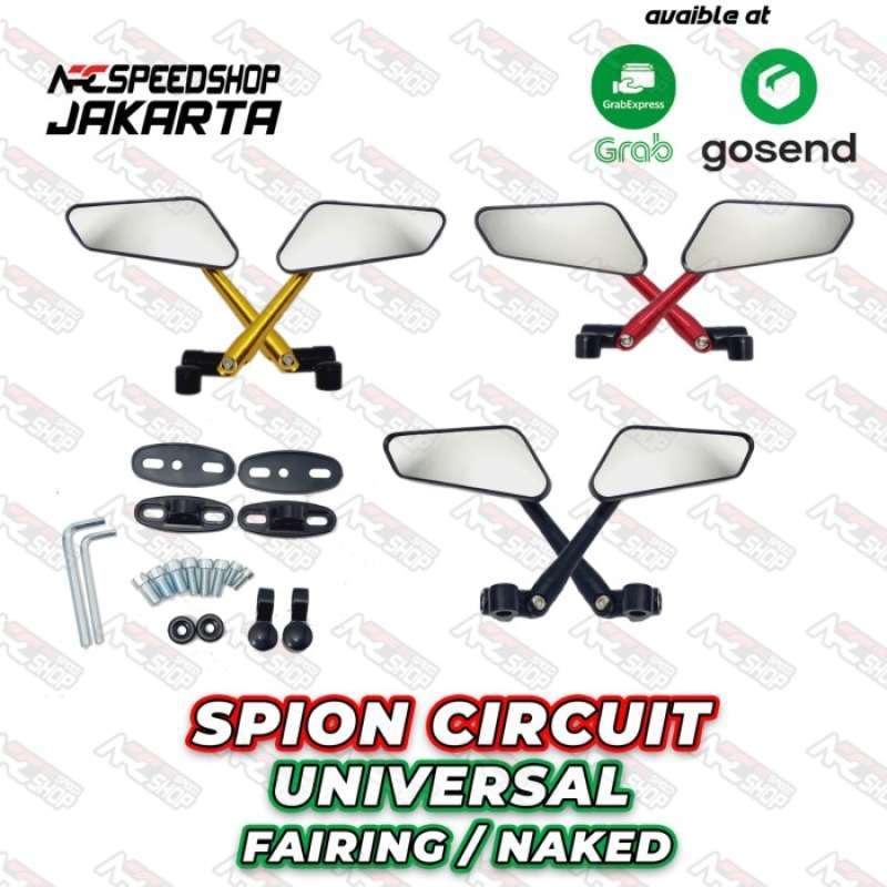 Jual SPION CIRCUIT UNIVERSAL BRACKET SPION FAIRING NAKED Di Seller TDR Autorace Duren Tiga