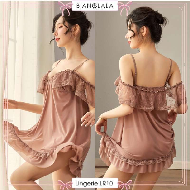 Jual Lingerie Sexy Renda Model Sabrina Lingeri Transparant All Size