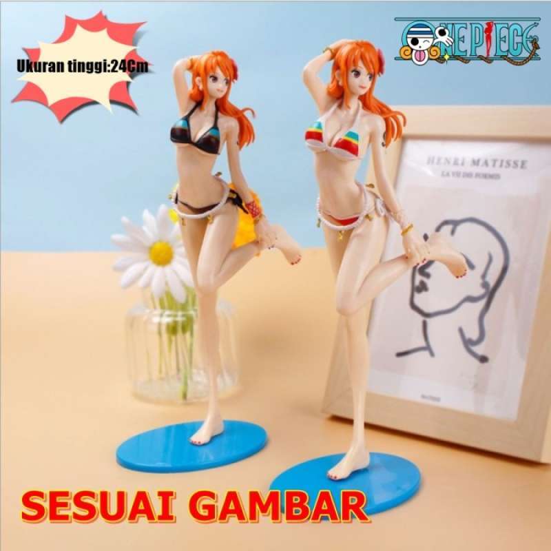 Promo Action Figure One Piece Nami Bikini Sexy Nami Figure Sexy Nude 24 Cm Nami Hitam Diskon