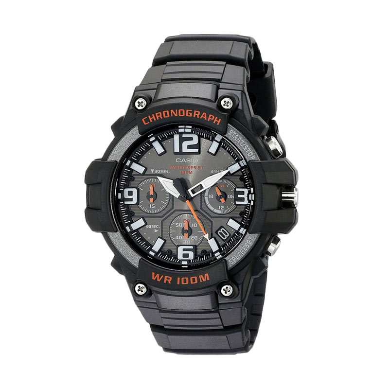 CASIO – CASIO MCW-100H-1A Choronograph Sports Jam Tangan Pria – Black