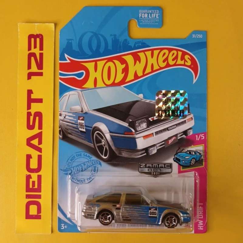 Jual Factory Sealed Hot Wheels Toyota AE86 Sprinter Trueno Zamac HW DRIFT Di Seller Enzo Store