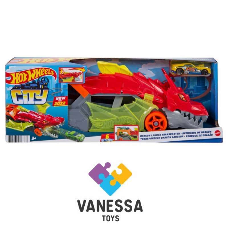 Jual Hot Wheels City Dragon Launcher Transporter Playset Ori Mattel Gtk Di Seller Enzo Store
