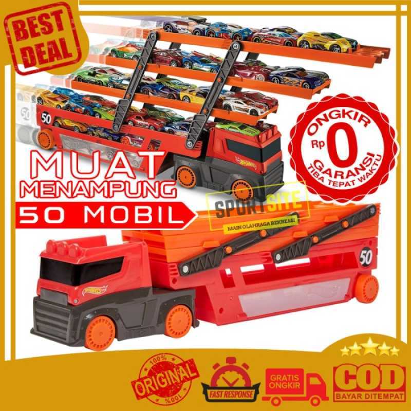 Promo Hot Wheels Hw Mega Hauler Truck Multi Layer Mainan Mobil Truk Angkut Lutofia Diskon 50