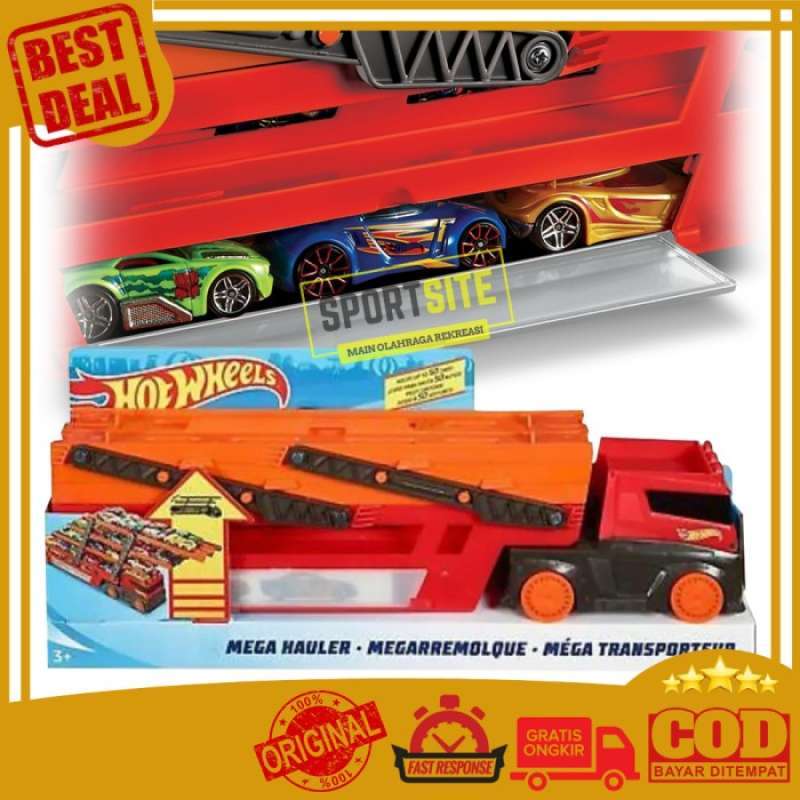 Promo Hot Wheels Hw Mega Hauler Truck Multi Layer Mainan Mobil Truk Angkut Lutofia Diskon