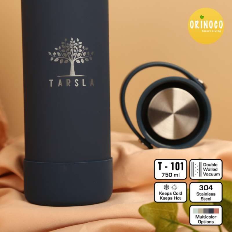 Promo BOTOL TERMOS DOFF COLOR STAINLESS DOUBLE WALL 750 ML HOT COLD T 101 Pale Green Diskon