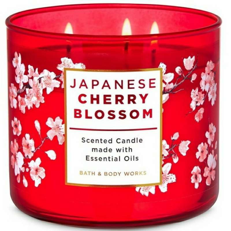 Promo Bath Body Works Bbw Japanese Cherry Blossom Wick Candle G
