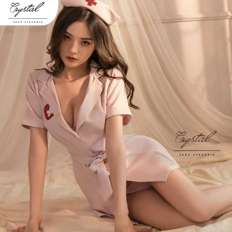 Jual Crystal Annie Sexy Lingerie Nurse Costume Lingerie Nurse Perawat
