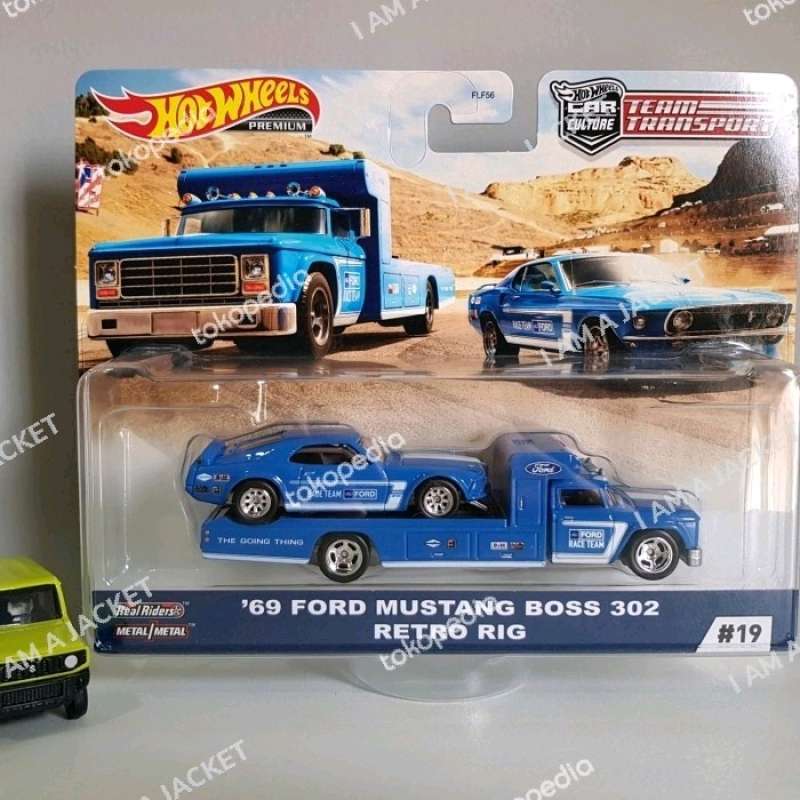 Promo Hot Wheels Team Transport Ford Mustang Boss Retro Rig