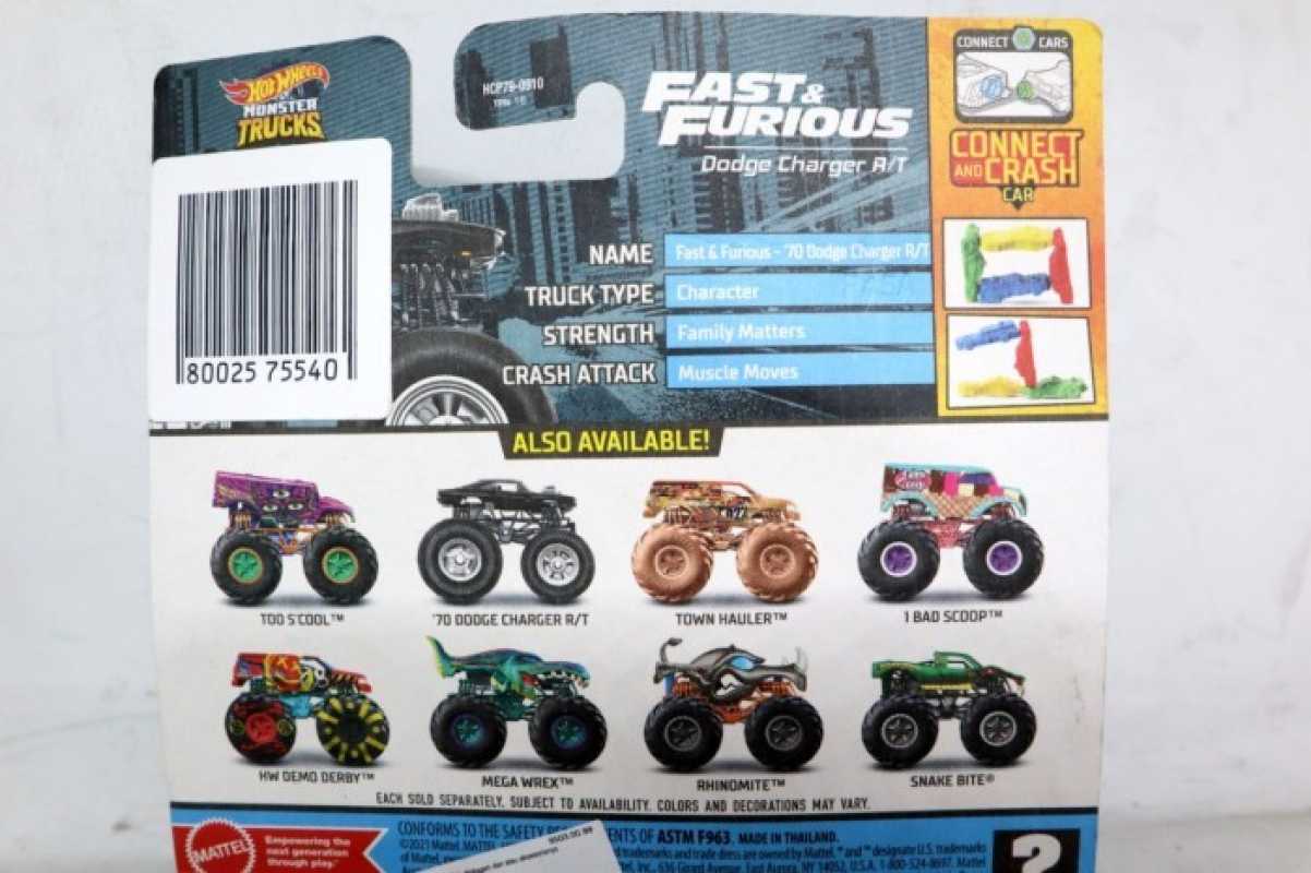 Jual Hot Wheels Monster Trucks Skala Fast Furious Dodge Charger