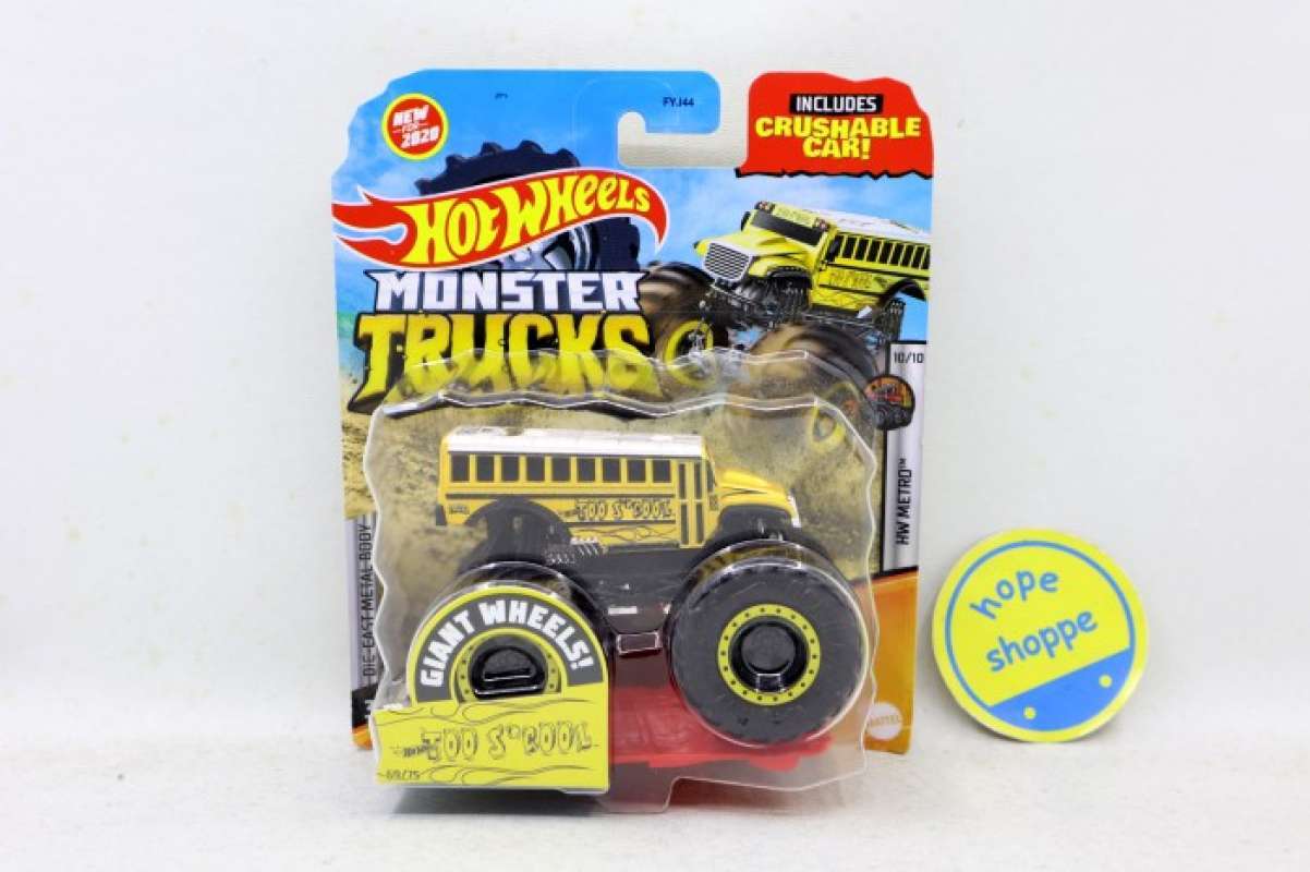 Promo HOT WHEELS MONSTER TRUCKS TOO S COOL SKALA MATTEL LUTOFIA