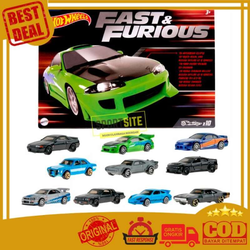 Promo Terlaris Hot Wheels Fast Furious Pack Exclusive Skyline Bnr Eclipse Fnf Ff Car