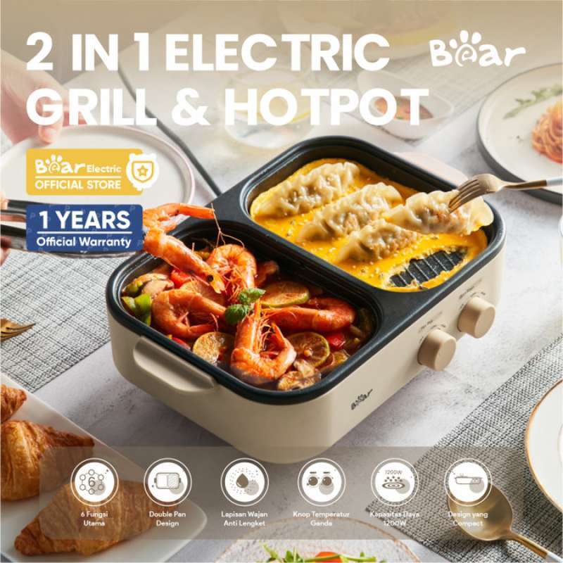Jual Bear In Electric Grill Hot Pot L Pemanggang Perebus Makanan Di Seller May Id