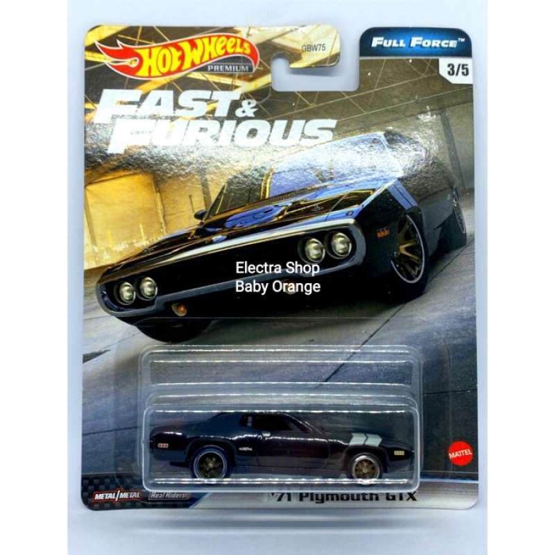 Promo Hot Wheels Premium Plymouth GTX Full Force Fast Furious Diskon