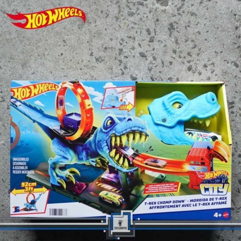 Promo Hot Wheels City Trex Chomp Down Playset Track Hotwheels T Rex