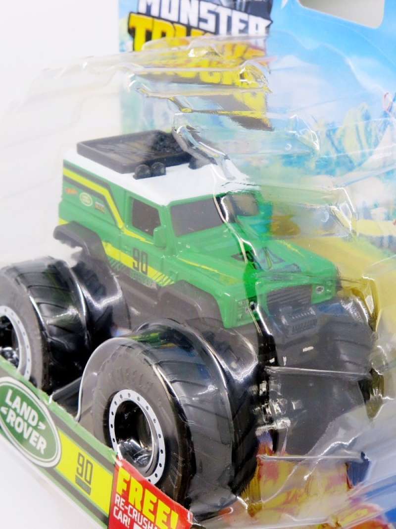 Promo Hot Wheels Monster Trucks Land Rover Defender Hijau Diskon Di Seller Qairina