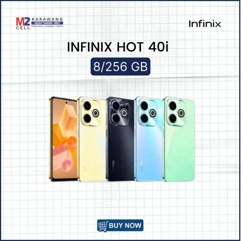 Jual INFINIX HOT 40i 8 256 GB GARANSI RESMI Di Seller M2 CELLULAR GUDANG UTAMA TUPAREV Kab